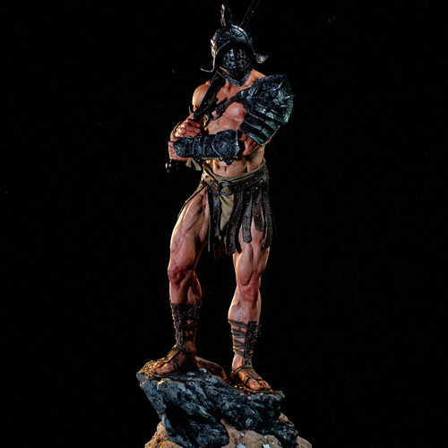 人高 38mm 50mm 75mm 罗马脚斗士 树脂兵人 白模 TD-7870/3D
