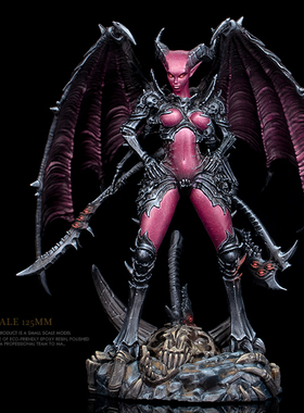 125mm 地魔女尊  树脂手办 女兵人 白模(原特)  A-568