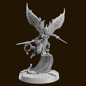 75mm 飞翼女将军 树脂兵人 人高 6978 50mm 38mm