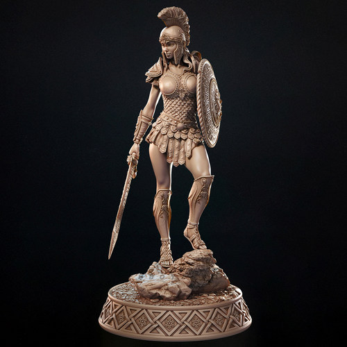 人高 38mm 50mm 75mm 90mm 罗马女战士 树脂兵人白模 TD-7532 /3D