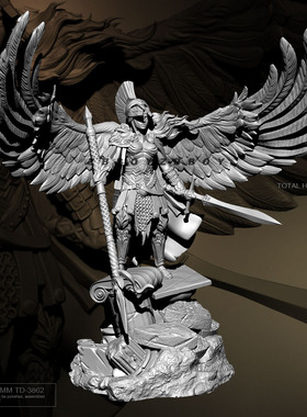 50mm ZBBOY监制 圣翼女骑士(打印) 树脂兵人 白模 TD-3862/3D