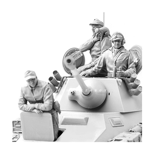 甲兵3人 3人 树脂兵人 欧洲装 白模 2081