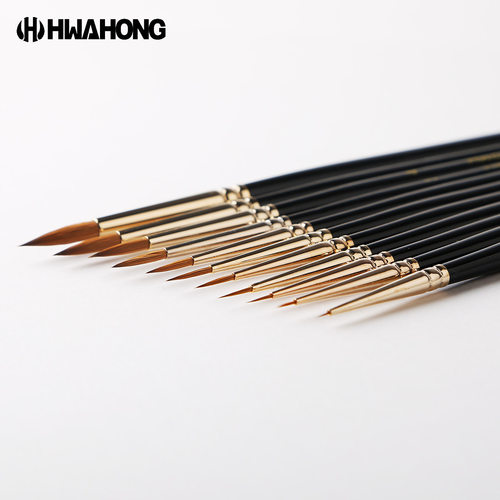 模型工具上色描笔 涂装精细专用 华虹貂毛勾线笔TOO-108(一支装）