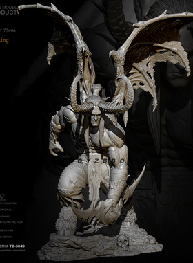 1/24 ZBBOY监制 暗夜精灵武士 树脂手办 古代兵人 白模 TD-3049