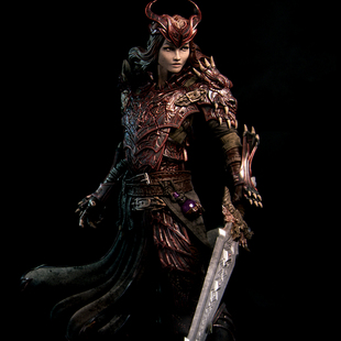 人高 50mm 75mm 女魔剑士 树脂兵人 TD-6623/3D