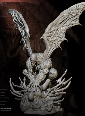 1/24 ZBBOY监制 毒液恶侠 树脂手办玩具 兵人 白模 TD-3208