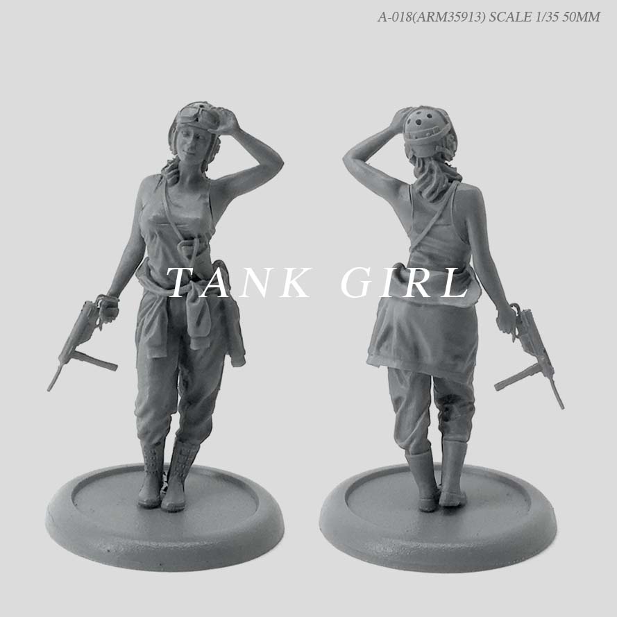 1/35(50mm)二战盟军女坦克兵 树脂兵人 A-018(ARM35913)