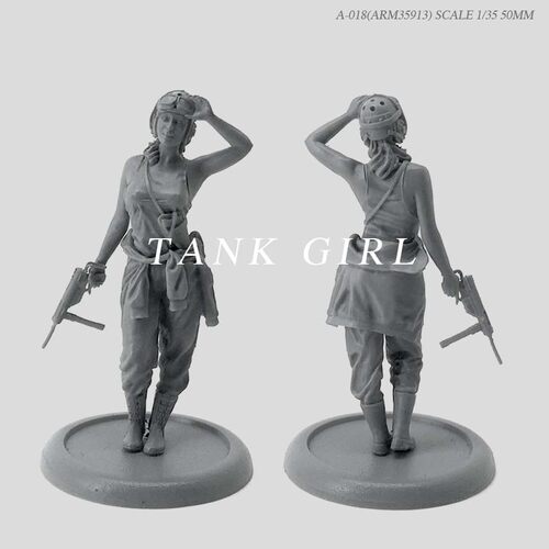 1/35(50mm)二战盟军女坦克兵 树脂兵人 A-018(ARM35913)