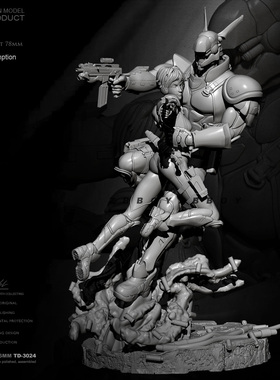 1/24 ZBBOY监制 机甲救赎 树脂手办 兵人 白模 TD-3024