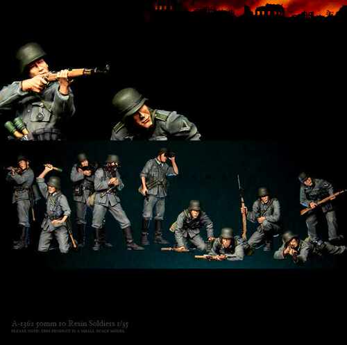 1/35树脂手办兵人10人装