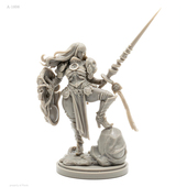 Beauty 原特白模 Soldier 38mm 女神系列 树脂兵人 1606