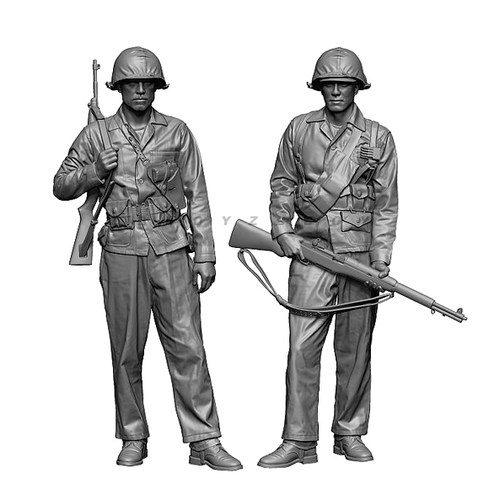 1/35  二战兵人  树脂兵人 白模(原特)  A-2024