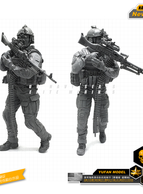 1/35现代美军突击队警戒机枪手 树脂兵人模型NAI-21