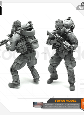 1/35美军特种兵人 蓝色魔鬼兵人-B树脂模型LJH-02