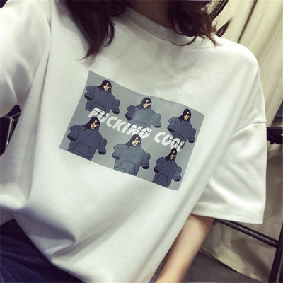 2017夏装新款体恤打底衫原宿风t恤女短袖学生宽松韩版休闲上衣潮