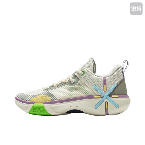 山东 LiNing李宁 韦德幻影6V2低帮 篮球鞋 男款 米色ABPV021-3