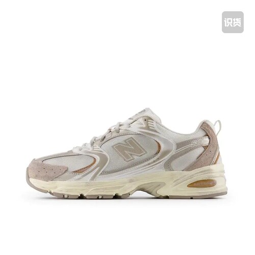 New Balance NB 530老爹鞋 男女同款 白灰色MR530HX广东66仓