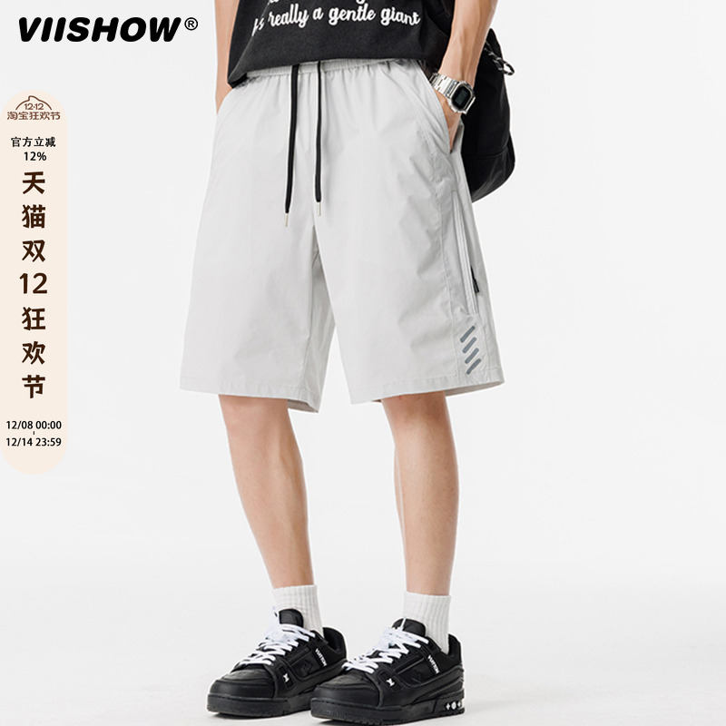 VIISHOW夏季户外速干运动伞兵短裤男女潮牌街头宽松百搭五分裤子
