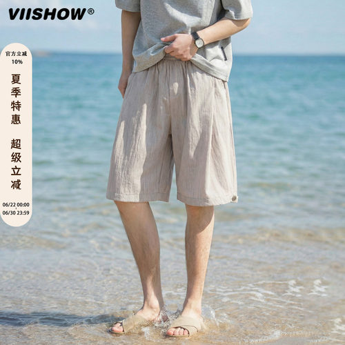 VIISHOW复古美式ins运动短裤男夏潮牌青少年中裤宽松休闲五分裤子