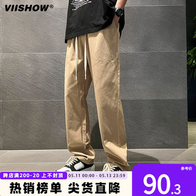 VISHOW春秋新款窄版长裤