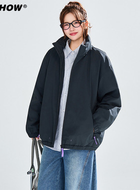 VIISHOW棉衣外套男款2025新款户外潮流美式棒球服运动夹克冲锋衣