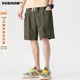 VIISHOW夏季 男复古潮牌宽松百搭短裤 日系抽绳松紧工装 运动五分裤