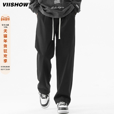 VIISHOW美式高街休闲裤男冬季