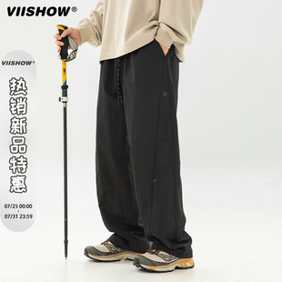 潮牌休閑褲 男2025年春季 VIISHOW工裝 新款 機(jī)能傘兵休閑褲 褲 子美式