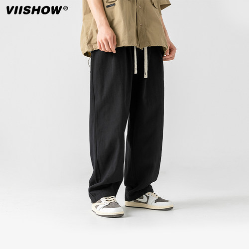 VIISHOWoversize美式休闲裤男