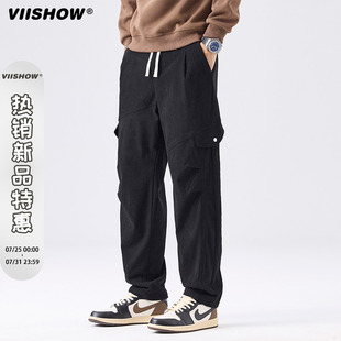 子山系傘兵直筒工裝 VIISHOW工裝 男2025年春潮牌寬松褲 褲 休閑長褲