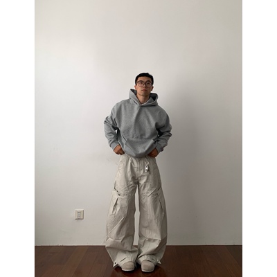 Daily1重磅加绒廓形连帽卫衣