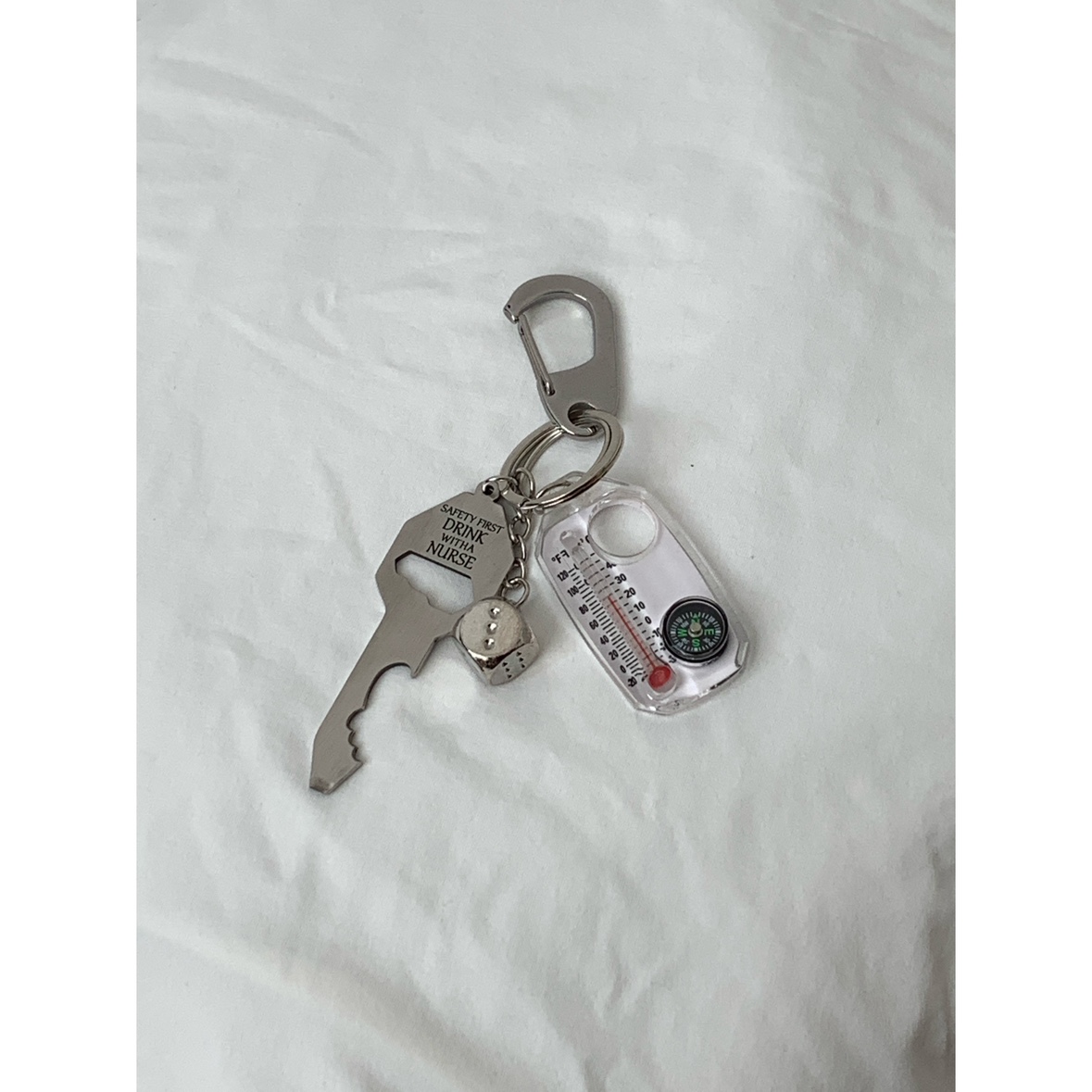 Daily1cleanfit金属钥匙扣