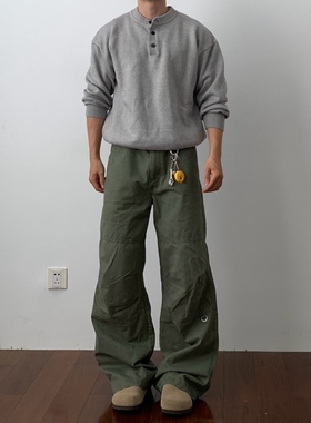 Daily 1|基础款亨利领毛衣街头感纯色百搭宽松针织衫情侣套头外套