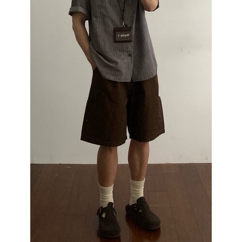 Daily1日系复古氛围感工装短裤