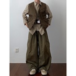 Daily 1|多口袋工装马甲日系复古阿美咔叽宽松工装叠穿背心男女潮