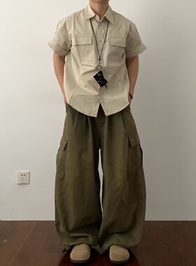 Daily1|军事风工装短袖衬衫