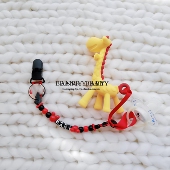 日本新款 面包超人安抚奶嘴防掉链夹牙胶玩具防丢带挂绳