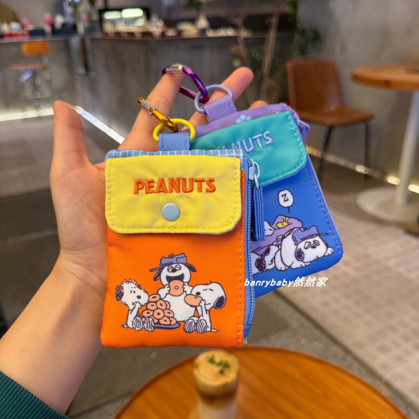 日系可爱狗狗撞色卡包多功能零钱包学生饭卡公交卡证件包可挂