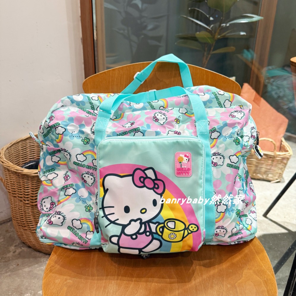 日系可爱猫咪可折叠旅行包