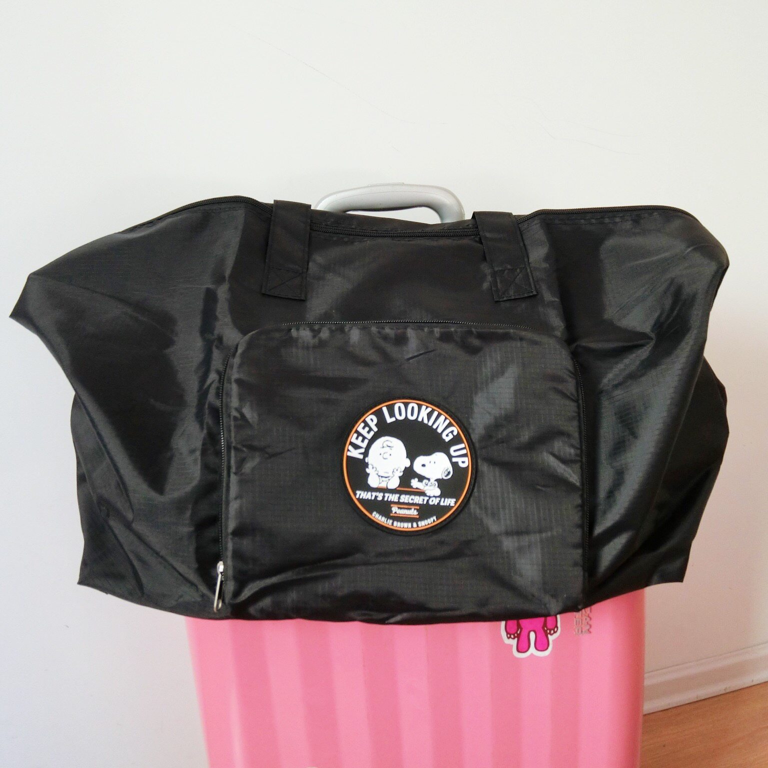 出口日本可爱史努比大容量便携旅行包学生被褥收纳袋可折叠,收纳整理,衣物收纳袋,淘宝优惠券,粉丝福利购,淘宝优惠卷