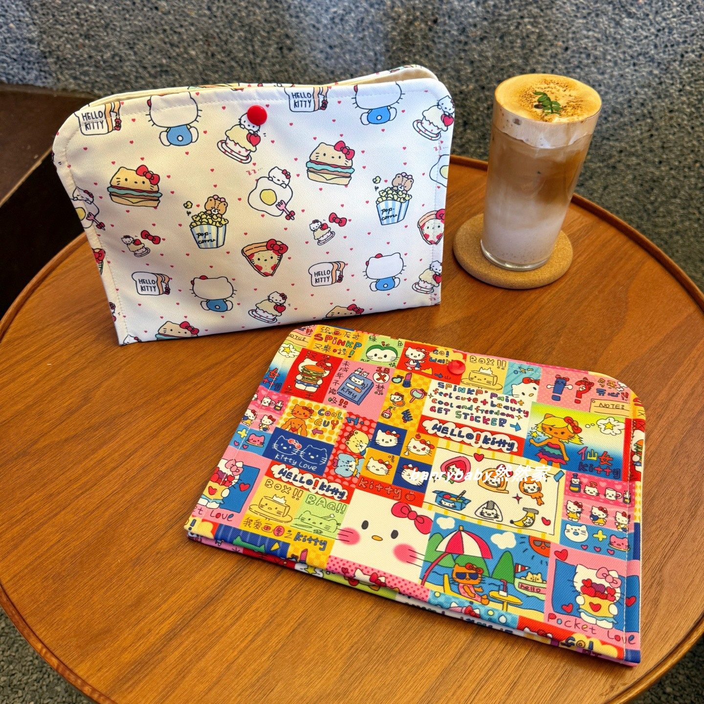 日系卡通猫咪化妆包内胆收纳包可爱零钱卡包证件包杂物包,收纳整理,包包内胆包,淘宝优惠券,粉丝福利购,淘宝优惠卷