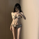 新款 网红风小胸显瘦露背高级感 辣妹连体比基尼泳衣女性感纯欲泰式