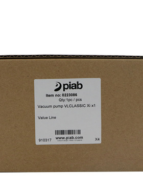 派亚博真空发生器PIAB VLCLASSIC XiX1 X2X3 X6 0223086 87 89 91