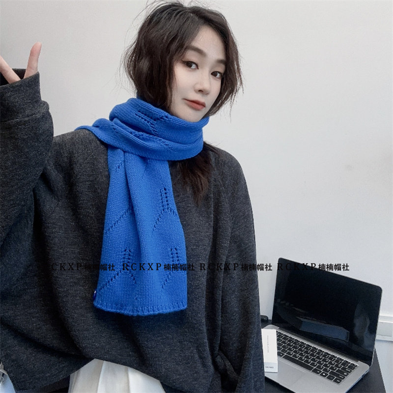 羊毛围巾女秋冬季保暖防寒围脖学生软糯亲肤费尔岛风格青年百搭潮