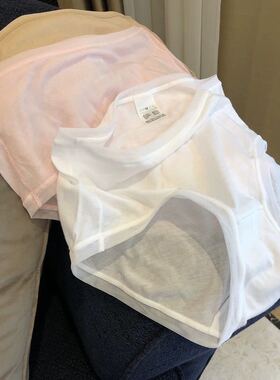07073适柔软透气 婴儿棉纱材质纯色薄款女士纯棉三角内裤两条包邮