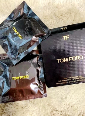 TOM FORD TF白气垫粉扑 金气垫粉扑 粉气垫粉扑 专柜原包装