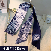 长条百搭领巾发带绑发飘带系包包装 饰多功能四季 遮颈带配裙子领巾