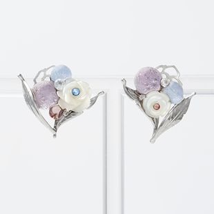 【耳针】「玫瑰花束」春季先行2月下旬日本发货 日本手工原创耳针