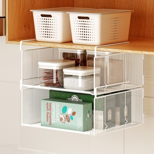 厨房橱柜收纳筐下挂篮分层多功能
