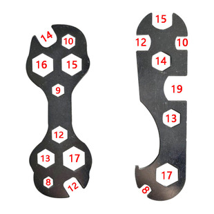 多功能扳手 t型内六角工具梅花扳手 花片扳手自行车工具冲压扳手